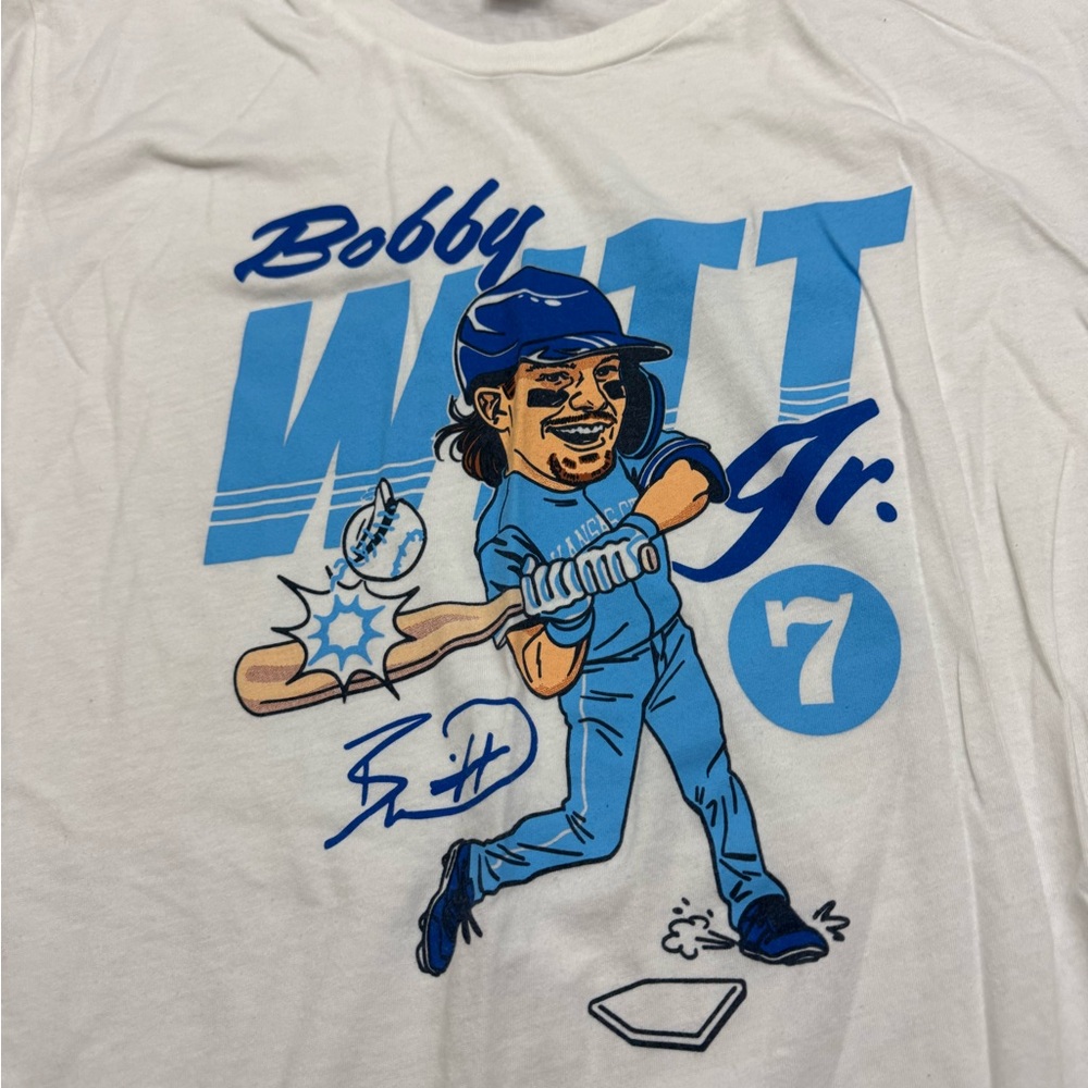 Charlie Hustle Bobby Witt Cream Graphic Tee - Picture 3 of 3